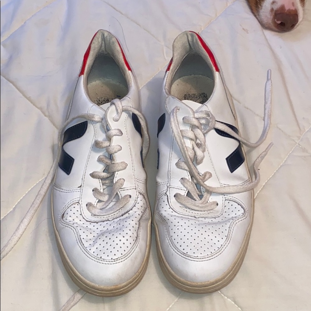 Veja V-10 Extra White Nautico Pekin Sneakers